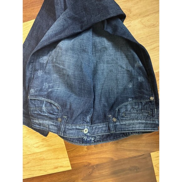 Antik Jeans Size 38 Denim Straight Leg Jeans Mid Rise Embellished Pockets Mens - Picture 8 of 9